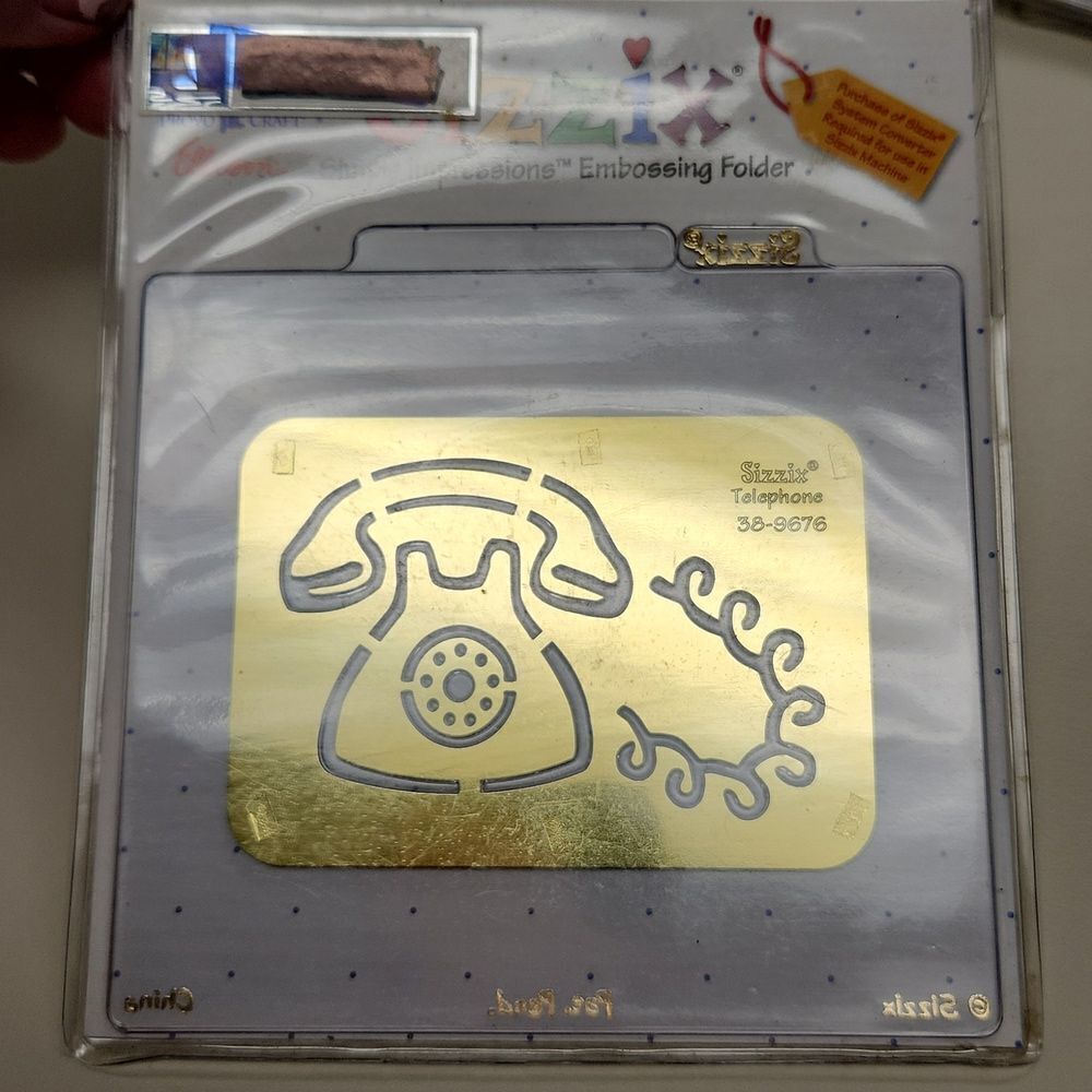 Sizzix Embossing Folder Telephone 38-9676